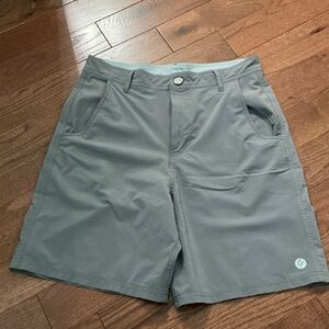Free Fly Apparel Men's Gray Flat Front Shorts